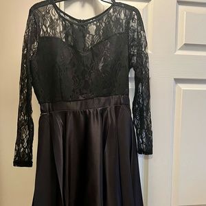 Black-Laced Gown